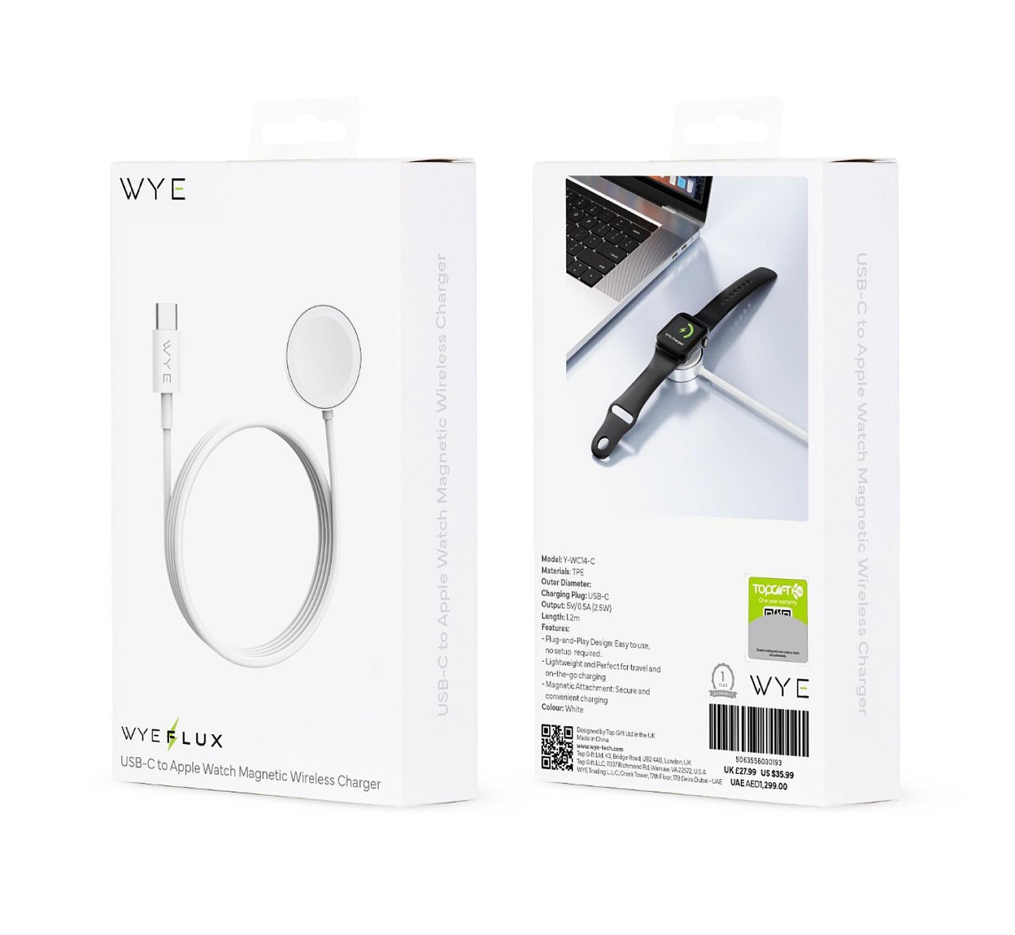 USB-C To Apple Watch Magnetic Wireless Charger