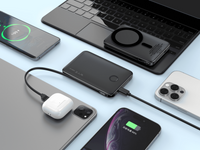 UltraCharge 5,000mAh Power Bank with Built-In Cable