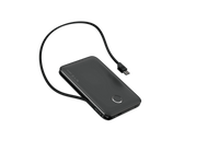 UltraCharge 5,000mAh Power Bank with Built-In Cable