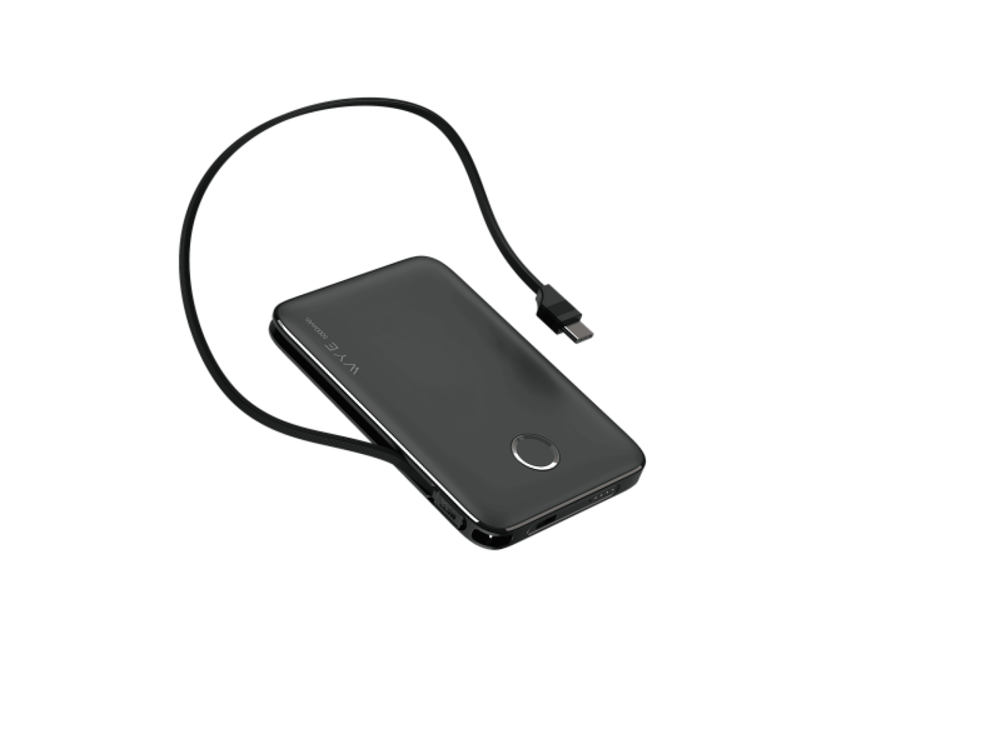 UltraCharge 5,000mAh Power Bank with Built-In Cable