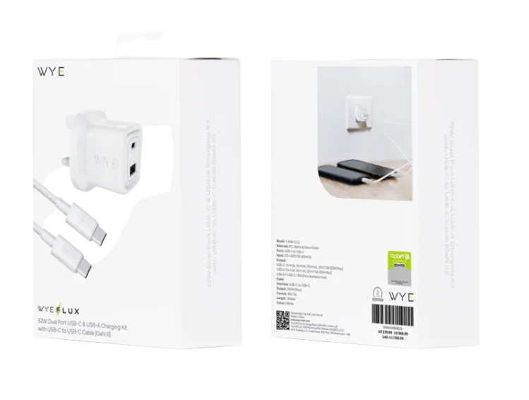 SmartCharge 32W Dual Port GaN Fast Charger (C-C)