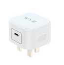 UltraCharge 20W GaN Fast Charger USB-C Power Adapter