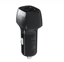 PowerDrive 60W Dual USB-C Car Charger Fast Charging Adapter