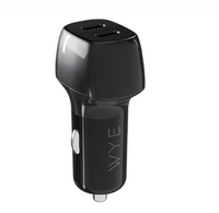 PowerDrive 60W Dual USB-C Car Charger Fast Charging Adapter