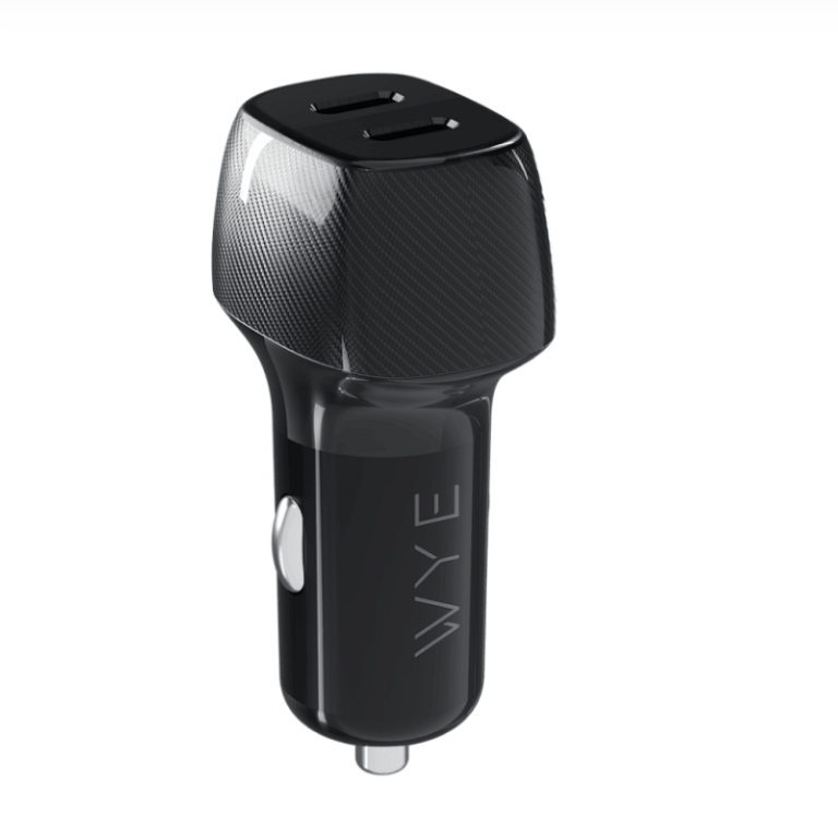 PowerDrive 60W Dual USB-C Car Charger Fast Charging Adapter