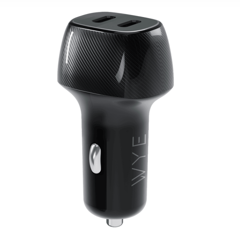 PowerDrive 60W Dual USB-C Car Charger Fast Charging Adapter