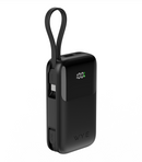 UltraCharge 20,000mAh Fast Charging Power Bank with Built-In USB-C & Lightning Cables