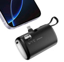 PowerPlug 10,000mAh Power Bank with Built-In USB-C & Lightning Cables