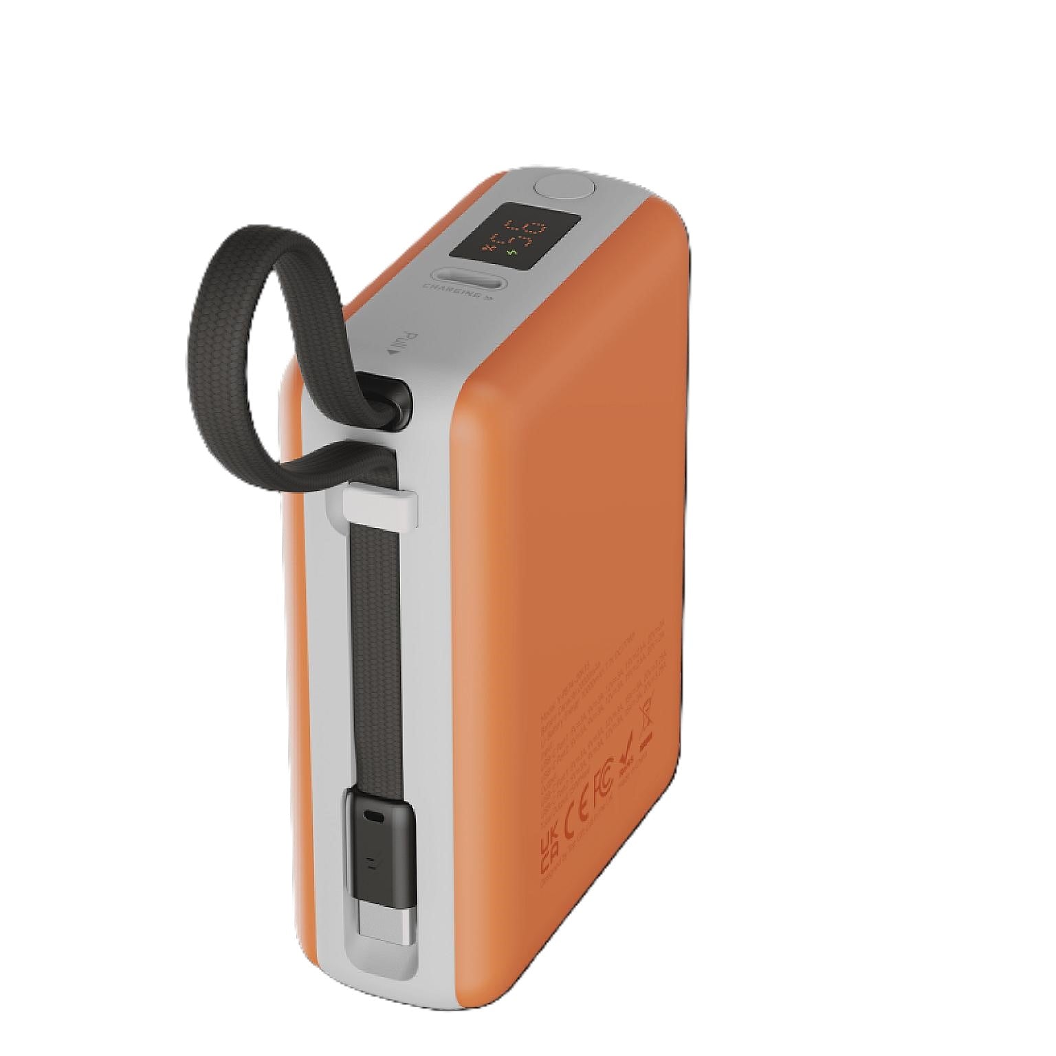 UltraCharge 20,000mAh 65W Fast Charging Power Bank with Detachable Cable