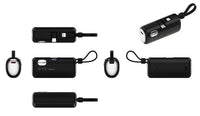 PowerPlug 5,000mAh Power Bank with Built-In USB-C & Lightning Cables