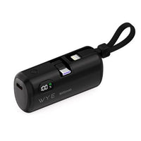 PowerPlug 5,000mAh Power Bank with Built-In USB-C & Lightning Cables