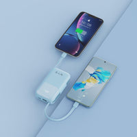 UltraCharge 10,000mAh Power Bank with Built-In Cables