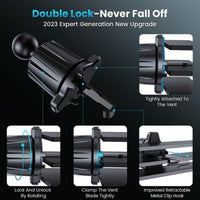 SmartCharge 15W Wireless Car Charger Air Vent Phone Mount