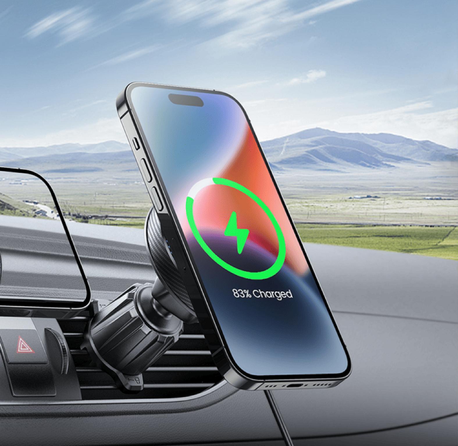 SmartCharge 15W Wireless Car Charger Air Vent Phone Mount