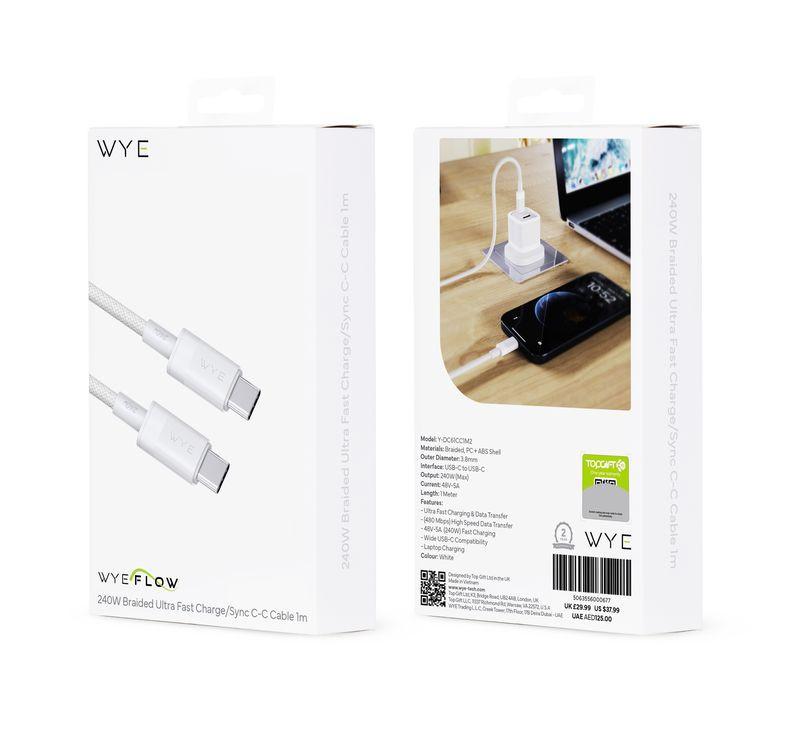 UltraFast Braided USB-C to USB-C 2m Charging Cable