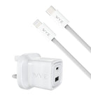 RapidCharge 32W Dual Port GaN Fast Charger (8-Pin)