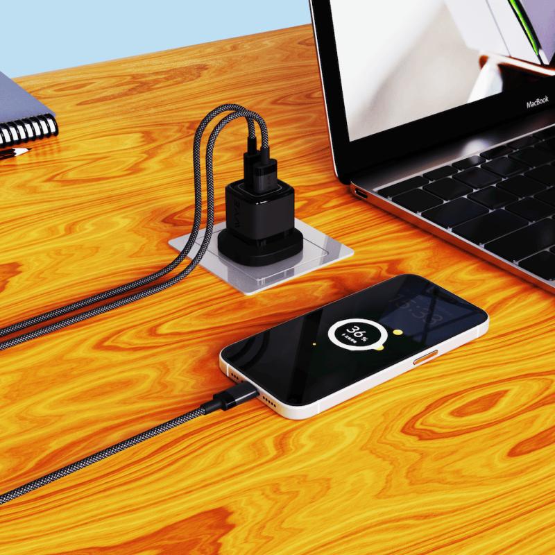 UltraFast Braided USB-A to USB-C 1m Charging Cable